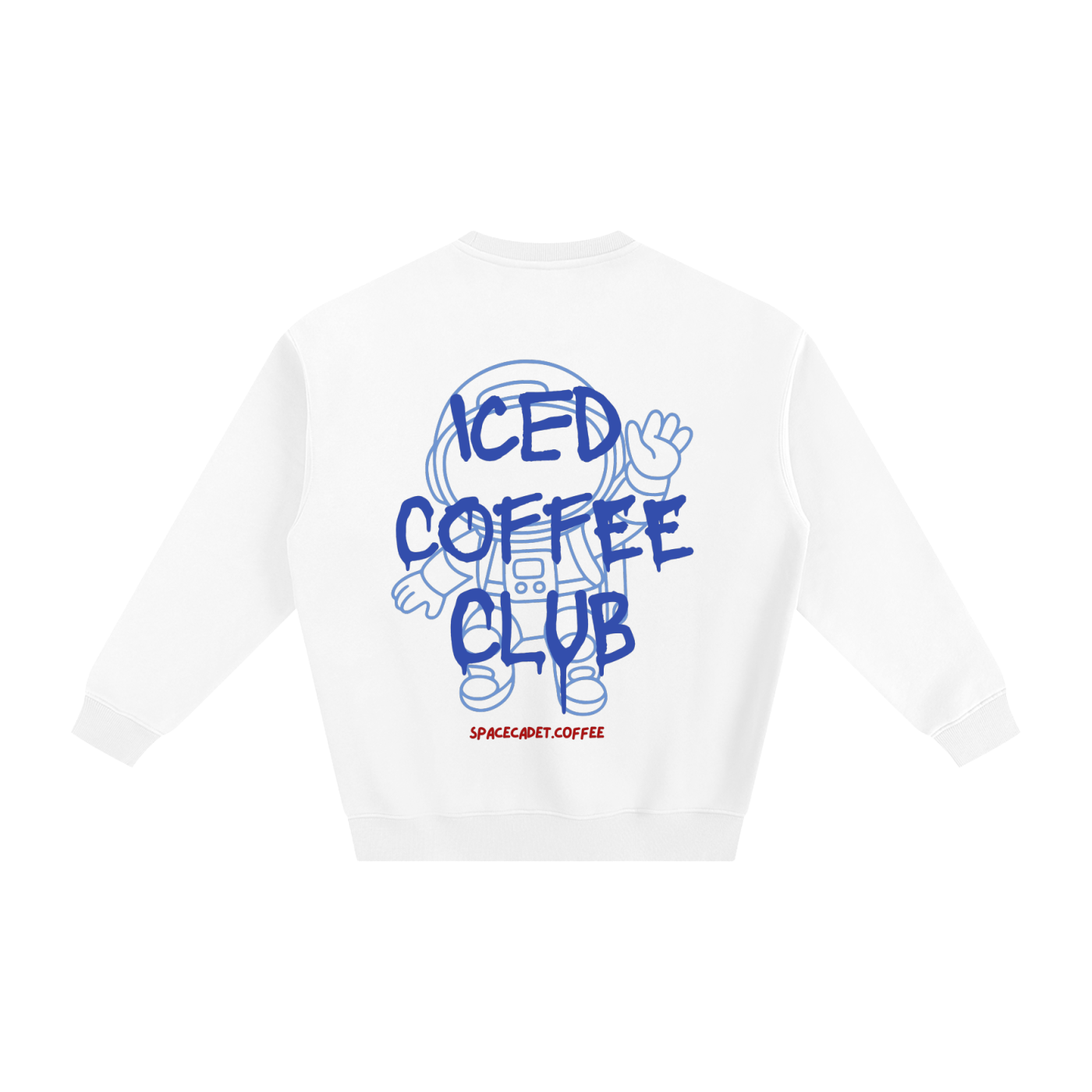 Iced Coffee Club Fleeced Sweatshirt (back)