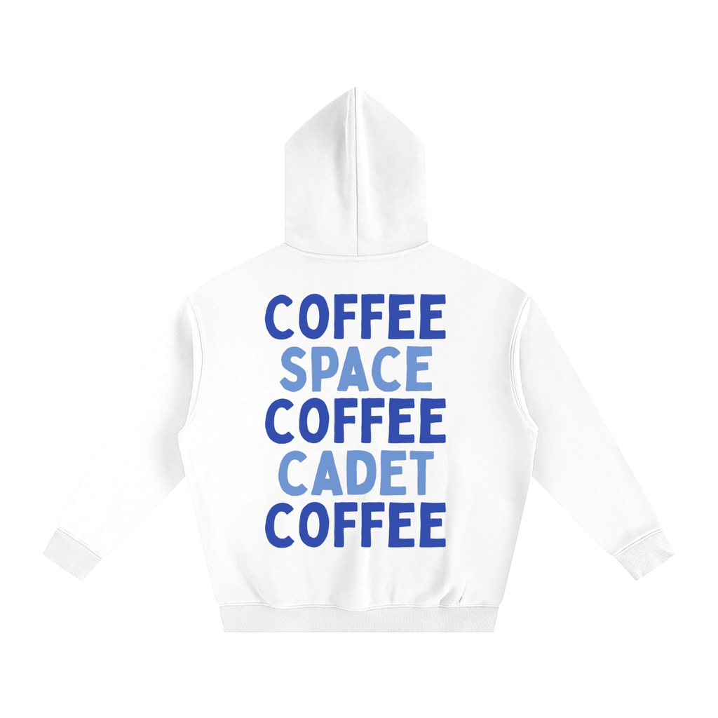 Coffee x3 Oversized Fleeced Hoodie (back)