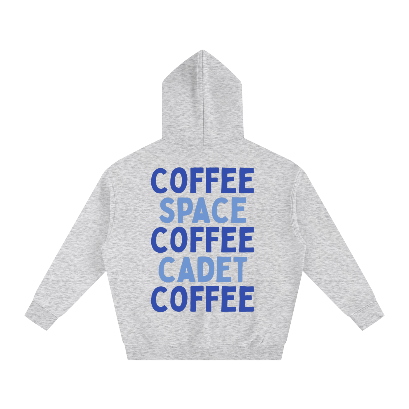 Coffee x3 Oversized Fleeced Hoodie (back)